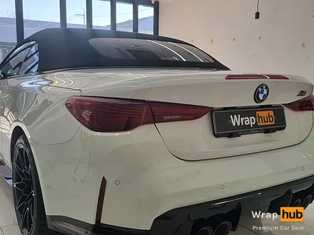 BMW M4 컨버터블, 오토벨벳 사틴블랙 랩핑으로 색다른 느낌! - 랩허브 / 일산, 파주, 고양 수입차 랩핑전문 / 고양,일산,김포