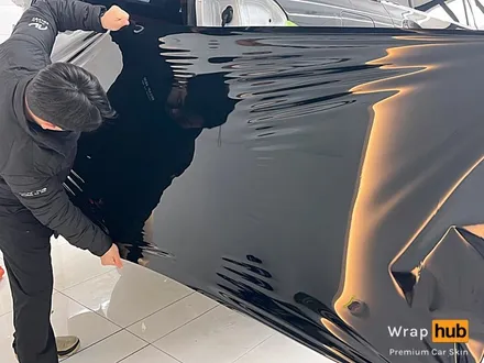 BMW X7 오토벨벳 리페어 블랙 전체랩핑 - 랩허브 / 일산, 파주, 고양 수입차랩핑 전문시공 / 고양,일산,김포