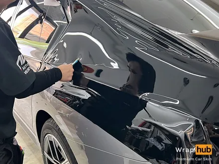 BMW 740d 듀오톤 랩핑 / 옥사이드 그레이에 리페어 블랙으로 투톤랩핑 - 랩허브 / 일산, 파주, 고양 자동차랩핑 전문 / 고양,일산,김포