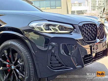 BMW X4 오토벨벳 리페어 블랙 전체랩핑 / 고광도 블랙을 갖고 싶다면 - 랩허브 / 일산랩핑, 파주, 고양 자동차 랩핑시공 전문 / 고양,일산,김포