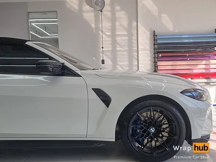 BMW M4 컨버터블, 오토벨벳 사틴블랙 랩핑으로 색다른 느낌! - 랩허브 / 일산, 파주, 고양 수입차 랩핑전문 / 고양,일산,김포