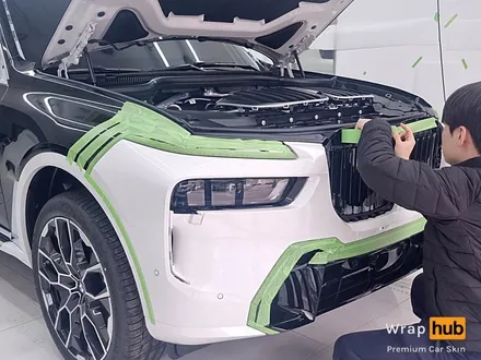 BMW X7 오토벨벳 리페어 블랙 전체랩핑 - 랩허브 / 일산, 파주, 고양 수입차랩핑 전문시공 / 고양,일산,김포