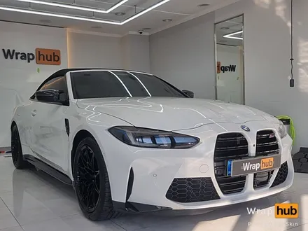 BMW M4 컨버터블, 오토벨벳 사틴블랙 랩핑으로 색다른 느낌! - 랩허브 / 일산, 파주, 고양 수입차 랩핑전문 / 고양,일산,김포