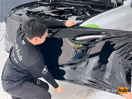 BMW X7 오토벨벳 리페어 블랙 전체랩핑 - 랩허브 / 일산, 파주, 고양 수입차랩핑 전문시공 / 고양,일산,김포