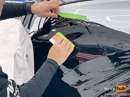 BMW X7 오토벨벳 리페어 블랙 전체랩핑 - 랩허브 / 일산, 파주, 고양 수입차랩핑 전문시공 / 고양,일산,김포