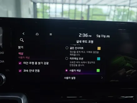 쏘렌토MQ4 순정엠비언트 무드등 시공으로 실내에 분위기를 연출해보세요 / 강서구 대저1동