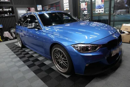 BMW 3투어링 - 솔라가드 프리미엄 퀀텀 전면, 측면 재시공, 8.8터치+ ID6 헤드유닛 장착 / 수원, 광교, 동탄