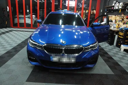 수원 에스튠 - BMW G20 / 320i __ 룸미러형 블랙박스 파인뷰LX5 파워 장착 / 수원, 광교, 동탄