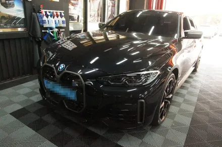 수원 에스튠 - BMW I4__천장방음(썬루프잡소리,천장잡소리) + C필러 잡소리 테이핑 + 도어방음 / 수원, 광교, 동탄