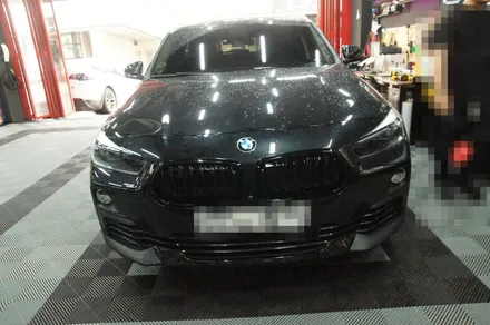에스튠 - BMW X2__ 파인뷰LXQ3000 파워 2채널 블랙박스 장착 / 수원, 광교, 동탄