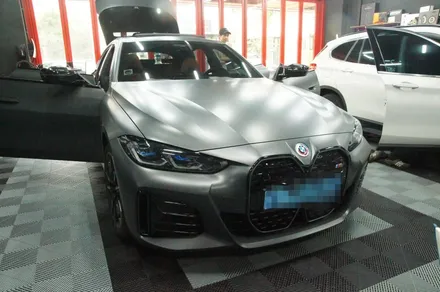 수원 에스튠 - BMW i4__천장방음(썬루프잡소리,천장잡소리) + AB필러 방음 / 경기 수원 영통