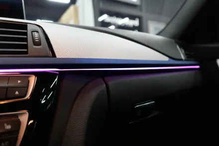 BMW 비노출 RGB엠비언트 + 도어로고라이트 시공 / 수원, 광교, 동탄