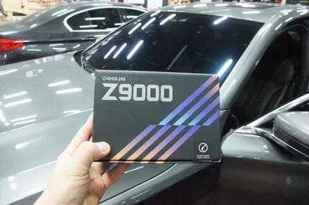 에스튠(아이나비 수원광교점) - BMW 750li__ 아이나비 z9000 2채널 블랙박스 교체 / 전면썬팅 재시공 / 수원, 광교, 동탄