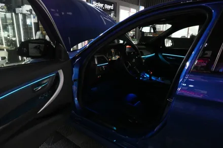 BMW 비노출 RGB엠비언트 + 도어로고라이트 시공 / 수원, 광교, 동탄