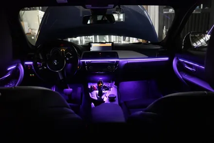 BMW 비노출 RGB엠비언트 + 도어로고라이트 시공 / 수원, 광교, 동탄
