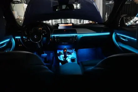 BMW 비노출 RGB엠비언트 + 도어로고라이트 시공 / 수원, 광교, 동탄