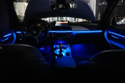 BMW 비노출 RGB엠비언트 + 도어로고라이트 시공 / 수원, 광교, 동탄