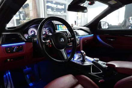 BMW F33 비노출 엠비언트 /  도어로고라이트 / 수원, 광교, 동탄
