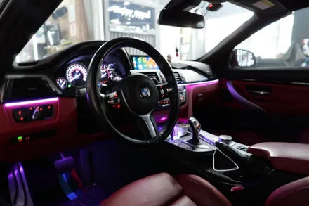BMW F33 비노출 엠비언트 /  도어로고라이트 / 수원, 광교, 동탄
