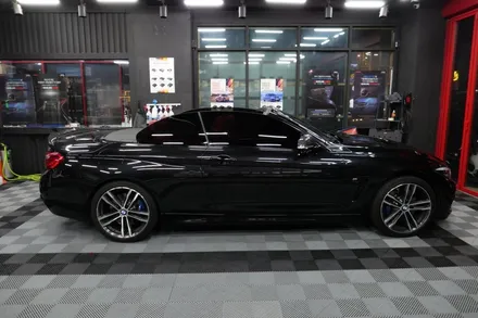 BMW 4컨버터블 - 썬팅 재시공, 아이나비 z9000블랙박스 장착 / 수원, 광교, 동탄