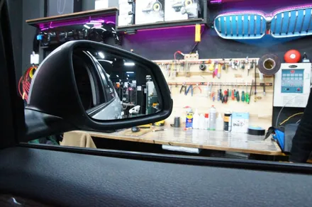 수원 에스튠 - BMW X1 / e84__ 후방카메라 장착 / 옵틱글래스 광각미러