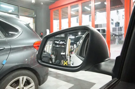 수원 에스튠 - BMW X1 / e84__ 후방카메라 장착 / 옵틱글래스 광각미러