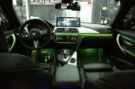 수원 에스튠 - BMW F30__RGB엠비언트 / 안드로이드 올인원장착 / 수원, 광교, 동탄