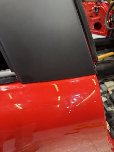 김포 포인트 랩핑 포르쉐 타르가 올드카 B필러 랩핑 시공 | 3M2080 매트블랙 | SY CUSTOM / 경기 김포
