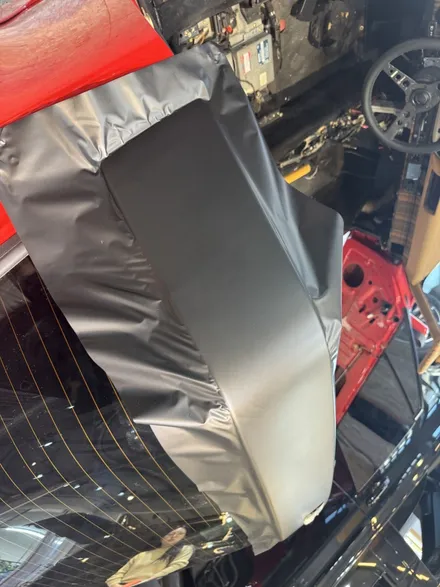 김포 포인트 랩핑 포르쉐 타르가 올드카 B필러 랩핑 시공 | 3M2080 매트블랙 | SY CUSTOM / 경기 김포