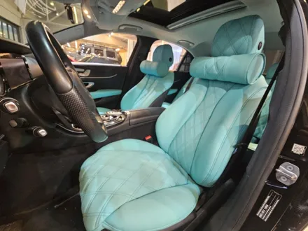 김포 벤츠 W213 E220D 실내 풀 커스텀 시공 | 나파가죽 티파니블루 리무진 시트 | SY CUSTOM / 경기 김포