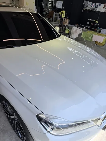 김포 BMW 730Ld 본넷 광택 시공 | 화이트 펄 복원 & 미백 효과 | 듀얼광택 디테일 | SY CUSTOM / 경기 김포