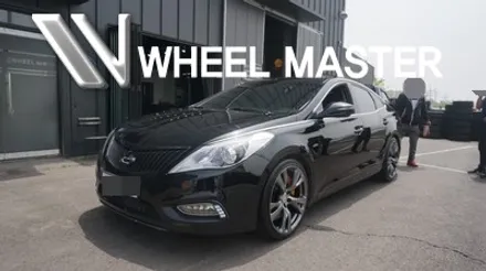 휠도색 그랜저 hg 휠 m56 20인치 고스트 크롬 + 휠마스터 / 파주,일산