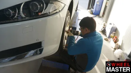 재규어xf 주차기스 일산에서 휠복원&휠도색 후기 / 파주,일산