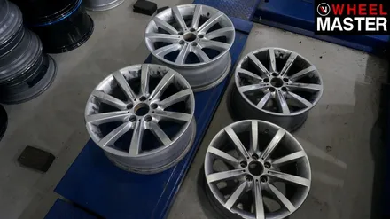 자동차휠굴절 때문에 휠교체를 하게된 BMW528i / 파주,일산