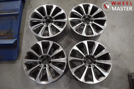 [휠마스터] 벤츠 cls250 18인치 검정유광 분체도장 작업 / 일산 휠복원 / 파주,일산