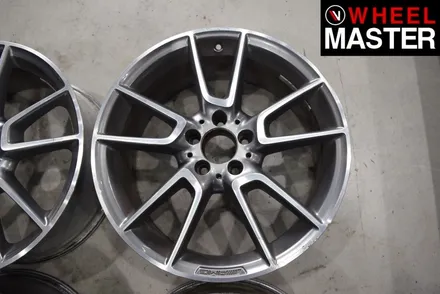 [휠마스터] 벤츠 C43 AMG 휠굴절수리 및 블랙유광 휠도색 / 일산 휠복원 / 파주,일산