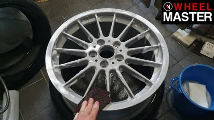[휠마스터] BMW M3 휠기스복원 및 실버 분체도장 / 일산 휠도색 / 파주,일산