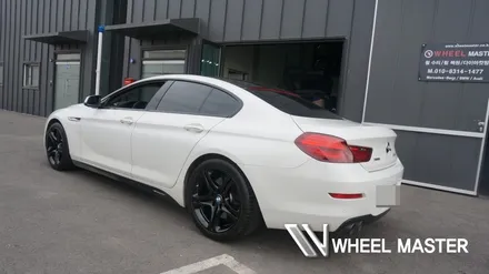 bmw 640d 휠 19인치 검정 유광 휠도색 / 파주,일산