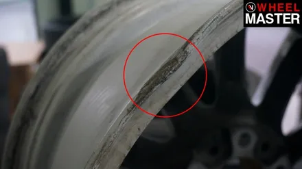 자동차휠굴절 때문에 휠교체를 하게된 BMW528i / 파주,일산