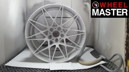 [휠마스터] 다이아몬드 컷팅휠을 검정유광으로 휠도색한 BMW M3 / 일산 휠도색 / 파주,일산