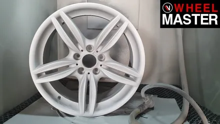 [휠마스터] 휠스크레치 복원 후 고스트크롬으로 휠도색을 마친 BMW550d / 일산 휠복원 / 파주,일산