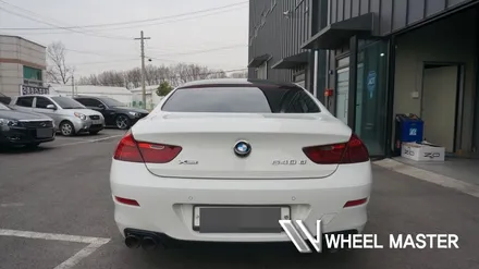 bmw 640d 휠 19인치 검정 유광 휠도색 / 파주,일산