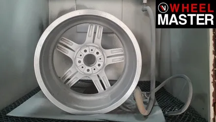 [휠마스터] 휠스크레치 복원 후 고스트크롬으로 휠도색을 마친 BMW550d / 일산 휠복원 / 파주,일산