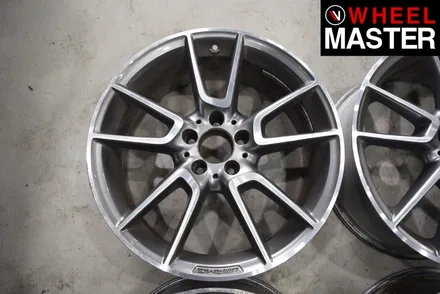 [휠마스터] 벤츠 C43 AMG 휠굴절수리 및 블랙유광 휠도색 / 일산 휠복원 / 파주,일산
