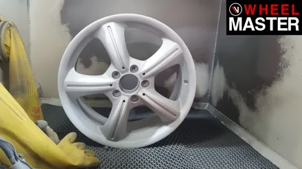 [휠마스터] 벤츠 SLK250 휠복원 및 실버 분체도장 / 일산 휠복원 / 파주,일산