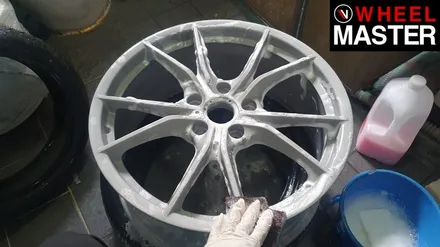 [휠마스터] 포르쉐 911 카레라4s 휠복원 및 하이퍼실버 분체도장 /일산 휠복원 / 파주,일산