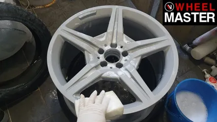 [휠마스터] 벤츠 CLS350 굴절수리 및 하이퍼실버 컬러 휠복원 / 일산 분체도장 / 파주,일산