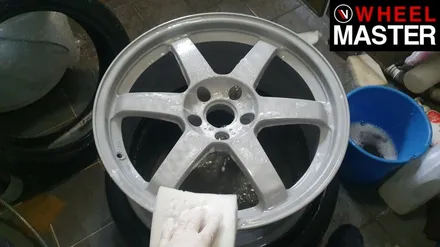 [휠마스터] 벤츠 C63 AMG 차량의 휠기스 복원 및 고스트크롬 분체도장 / 일산 휠도색 / 파주,일산