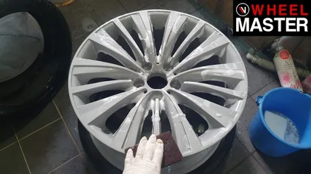 [휠마스터] BMW 엑티브하이브리드7 휠복원 및 고스트크롬분체도장 / 일산 휠도색 / 파주,일산