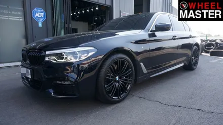 신차 출고후 검정유광컬러로 휠도색을 진행한 BMW 530i / 일산 휠도색 / 파주,일산